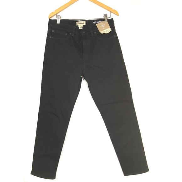 Madewell Relaxed Taper Jeans Stretch Flex Denim Dark Wash Black NWT 32 x 32 - Picture 3 of 9